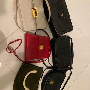 Lot of 6 bags , Carolina Herrera,moschino, MCM,